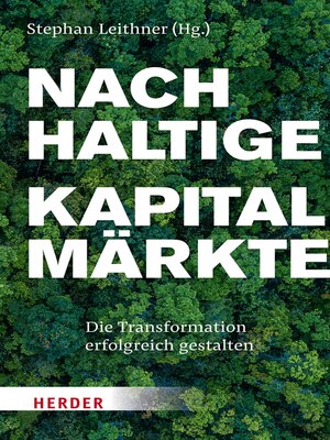 cover image of Nachhaltige Kapitalmärkte